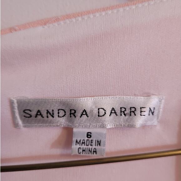 Sandra Darren Pastel Colorblock Career Dress Sz 6 Pastels Feminine Career Modest - Picture 5 of 10